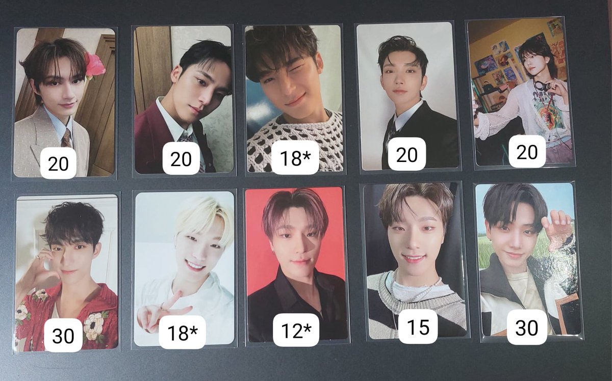 VENDO/VENDA

> mini drop de photocards
- valor na imagem 
- frete por superfrete (sou de sp) 
- marcado com * contém avaria
- mando video 
- pcs em mãos

• seventeen svt mingyu joshua dk dokyeom jun dino boynextdoor bnd jaehyun