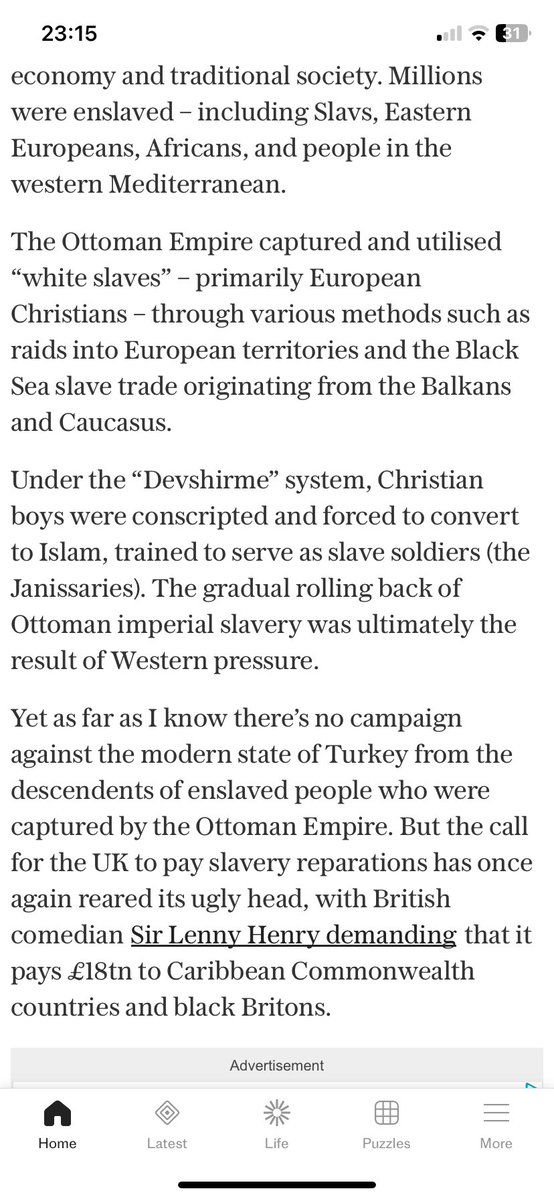 CllrRayner's tweet image. Excellent article
Should black Africans ask Muslim countries for reparations? telegraph.co.uk/news/2025/10/0…