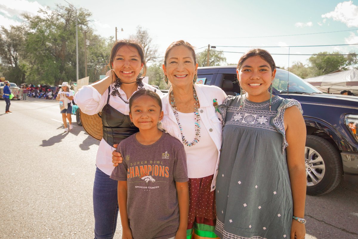 DebHaalandNM's tweet photo. When I was a little girl, I couldn’t have imagined where I’d be today. But I knew the women in my life believed in me, and their strength taught me to be resilient through every challenge. The work I do now is for the next generation, so they can grow up in a world better than the one we know today. On this International Day of the Girl, I’m celebrating girls in every corner of New Mexico, across America, and around the world.