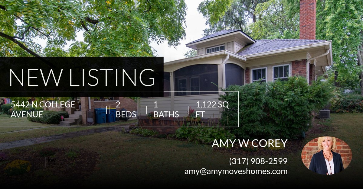 AmyWCorey's tweet image. 📍 New Listing 📍 Take a look at this fantastic new property that just hit the market located at 5442 N College Avenue in Indianapolis. Reach out here or at (317) 908-2599 for more information

Amy W. Corey
The Corey Conne... homeforsale.at/5442_N_COLLEGE…