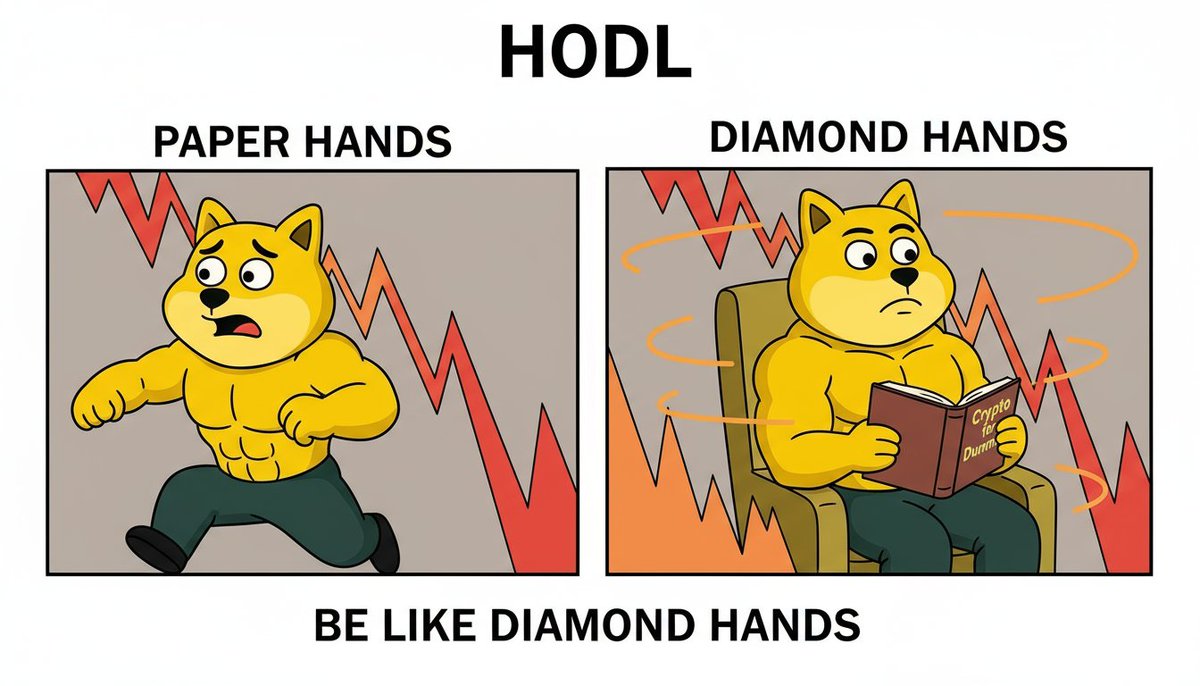 RealShibaDoge's tweet photo. Be like diamond hands. https://t.co/kDLPhzl8zY
