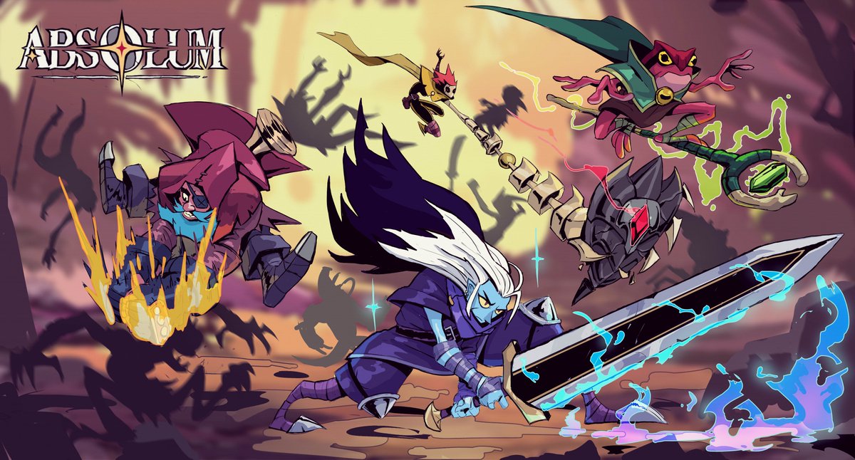 KyleBaerArt's tweet image. Had to do some fan art for hashtag #Absolum - feels like Streets of Rage meets Hades! 🔥
 Such a perfect combo. Don’t miss out - it releases today! 💥