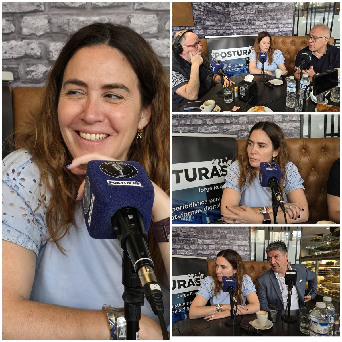 BACKSTAGE Desayunos periodisticos en el Cafe Muñoz para Posturas de Radio 10...INVITADA candidata a diputada Nacional por Union por la Patria JIMENA LOPEZ acompañada por Luli Calderaro...Fabian lliteras y Alejandro Dichiara