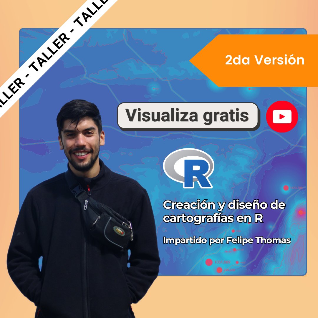 CodigoAbierto25's tweet image. #ProgramandoConR
Segunda Versión:
Taller Creación y Diseño de Cartografías en R
youtube.com/watch?v=AYHZj9…