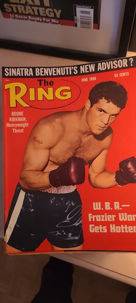 #MySportsMagazine 
<a href="/ringmagazine/">Ring Magazine</a> 
June 1968
Sinatra Benvenutti's New Adviser?
W.A.R Frazier War Gets Hotter

#Boxing #Magazines