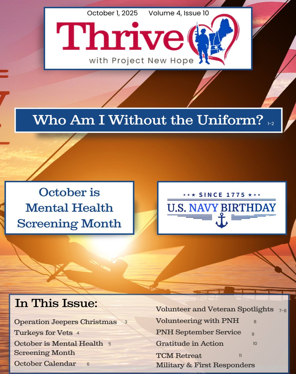 October is National Mental Health Screening Month, and we’re reminding every Veteran in our community that mental health is just as important as physical health. You don’t need to carry everything alone.

Read the article here: projectnewhopema.org/who-we-are/new…