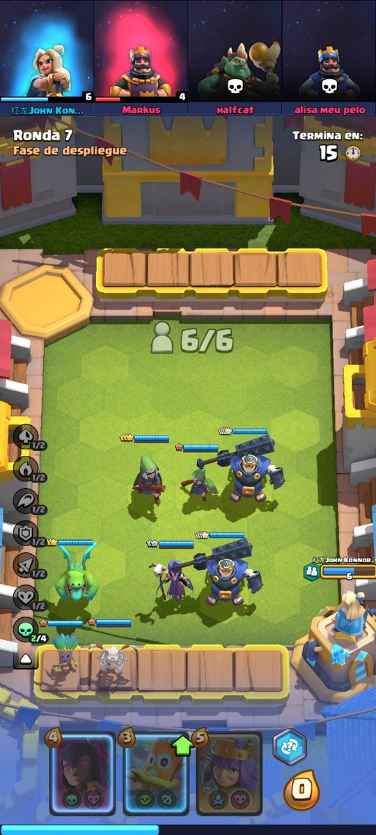 No pude fusionar 2 rey esqueleto de 4 estrellas pensé que sería el primero en tener 5 estrellas