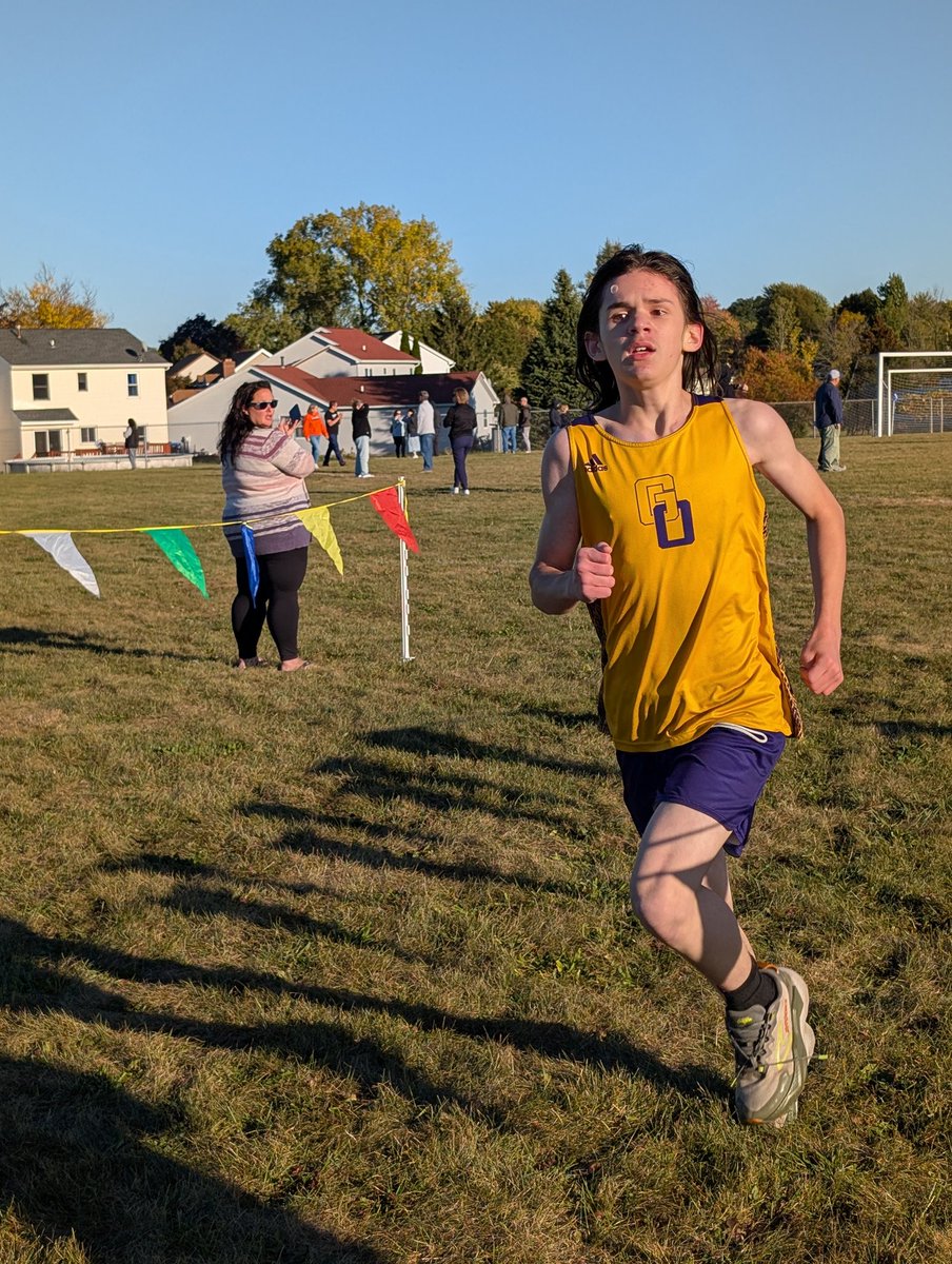 valoriejonas's tweet photo. Now THAT'S how you set and carry out a goal! Watching this one not only lead the entire modified XC race, then to win his first ever meet with a PR was extra special. 
Way to go bud! @Ody_Athletics @Oly_Athletics @GreeceCentral https://t.co/GuWR42pmPg