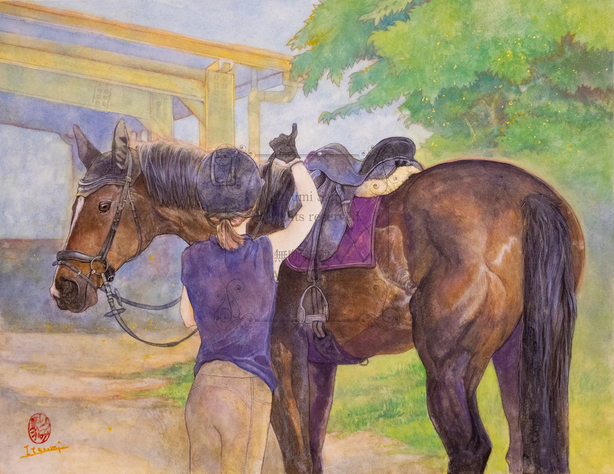 Itsumi_斉藤いつみ_馬の絵画家 (@cafevalse) / Posts / X