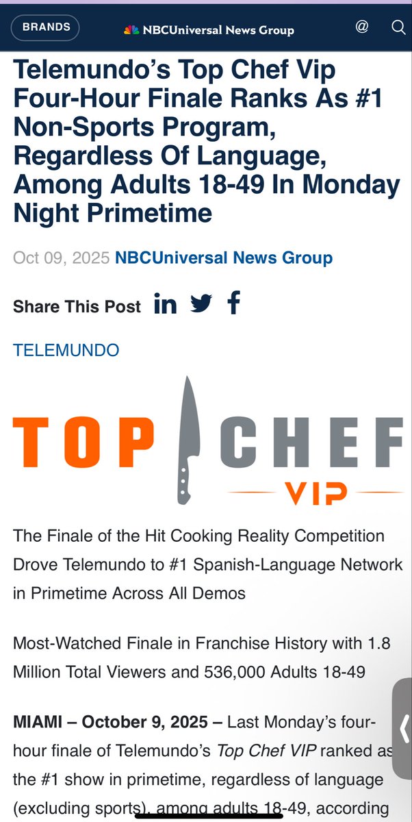marggie851's tweet photo. This is amazing! Wow wow wow #topchevip4 #telemundo https://t.co/blAkGYJyjH