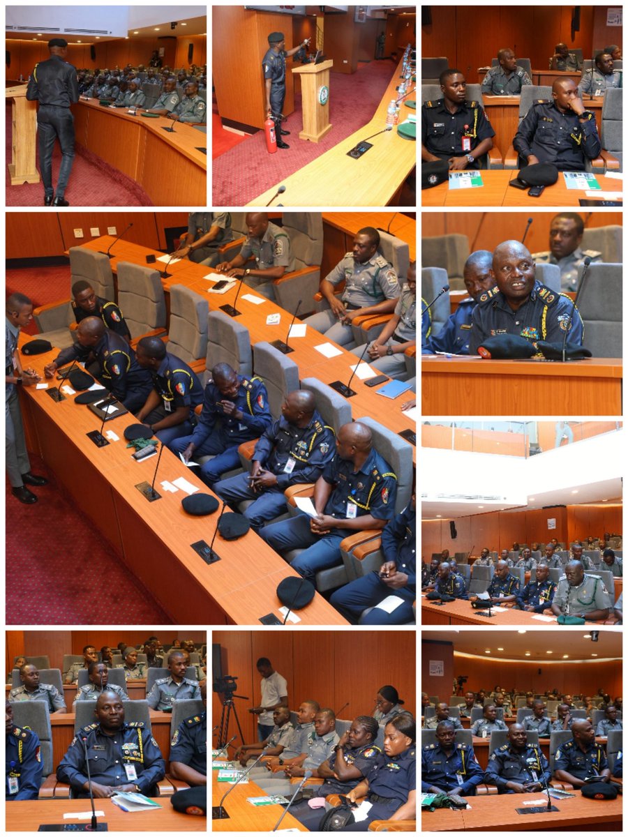 Fedfireng's tweet photo. PRESS RELEASE

FEDERAL FIRE SERVICE TRAINS CUSTOMS OFFICERS ON FIRE SAFETY AND PREVENTION

The Inspectorate, Investigation and Enforcement (IIE) Department of the Federal Fire Service has commenced a two-day intensive training program for officials of the Nigeria Customs Service at its headquarters in Abuja. The exercise, which began today, Thursday, October 9, 2025, is designed to equip customs personnel with essential knowledge and practical skills in fire safety, prevention, and management.

The training featured technical sessions on identifying and mitigating fire risks, the proper use of fire extinguishers, and emergency evacuation procedures.

Representatives of the IIE Department, led by Assistant Controller General B.T. Mohamed, who heads the department, provided detailed demonstrations on the types and applications of fire extinguishers and shared insights into effective workplace fire safety practices.

The event was attended by senior officers, including Deputy Comptroller General of Customs, D. Nnadi, alongside other high-ranking customs officials.

The Federal Fire Service delegation, comprising ACG B.T. Mohamed, SF Israel, SF Toyosi, and other IIE department personnel, emphasized the Service’s commitment to advancing safety standards and inter-agency collaboration.

The interactive sessions offered participants the opportunity to engage directly with fire safety experts and exchange ideas on strengthening institutional fire prevention frameworks. The practical component of the training, scheduled for Friday, October 10, 2025, is expected to enable customs officers to apply the knowledge gained in simulated real-life fire scenarios.

This initiative shows the Federal Fire Service’s dedication to promoting fire safety and prevention across government institutions, ensuring that personnel, facilities, and assets are better protected from fire hazards.

Signed,
DCF P.O. Abraham, LLB, BL, ANIPR
National PRO / Head, Corporate Services
Federal Fire Service, National Headquarters
9/10/2025