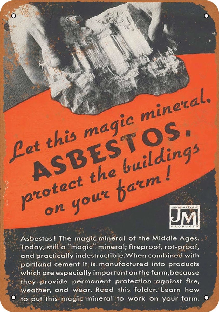 fiborazzi's tweet photo. And here’s why they hate Asbestos. It’s literally fireproof. 🤔🤔🤔 https://t.co/LylpVqvX1I