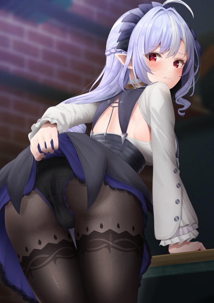 I can't believe you're staring up my skirt.

Such a disgusting perv, but I guess you can't help it.

So I'll indulge your perverted fantasies, so huff and sniff my butt.

Just lose yourself between my cheeks and become my addiction butt sniffing slut~
