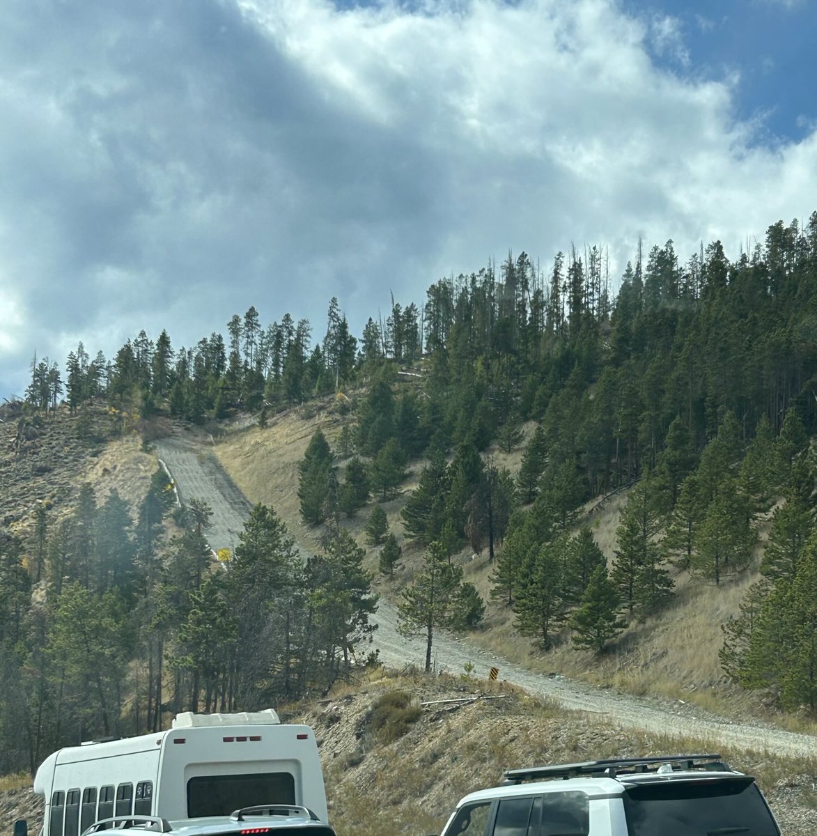 kmcsween's tweet image. Stuck in I-70 construction west of Loveland Pass by the runaway truck ramp. I’ll bet that’s one wild ride.