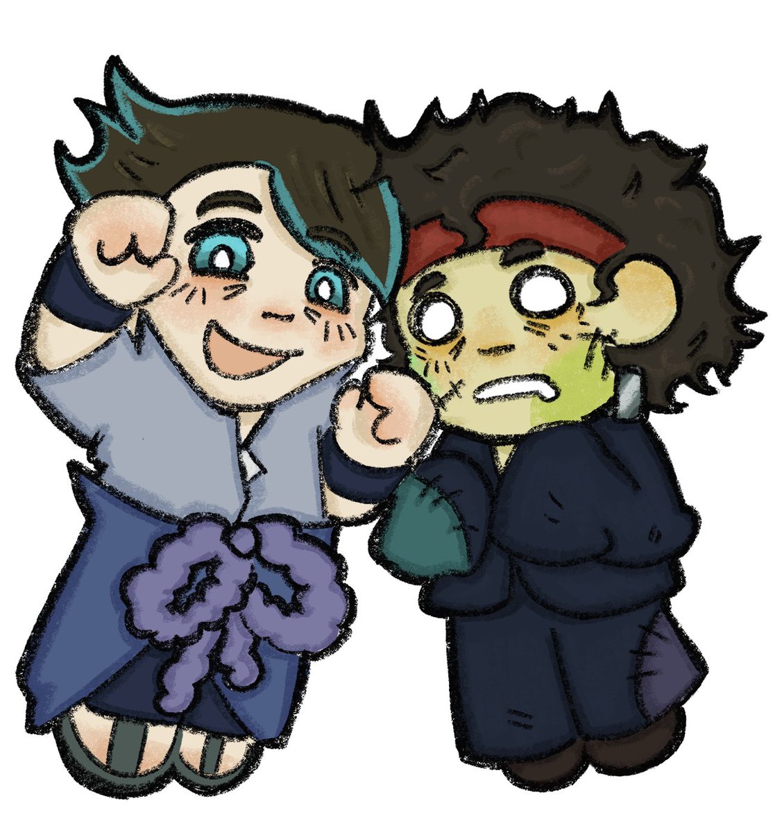 YAOIFANBOY44's tweet image. richie and ruth Hallo ween costumes! #starkid #npmd