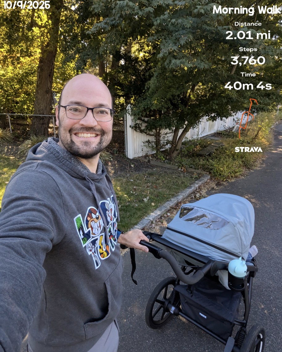 My little boy and I got in a great two mile walk today after breakfast. He loves his walks and being outside. 🥰 #Bonding #Family #Parenthood #Fitness #Motivation #Walking