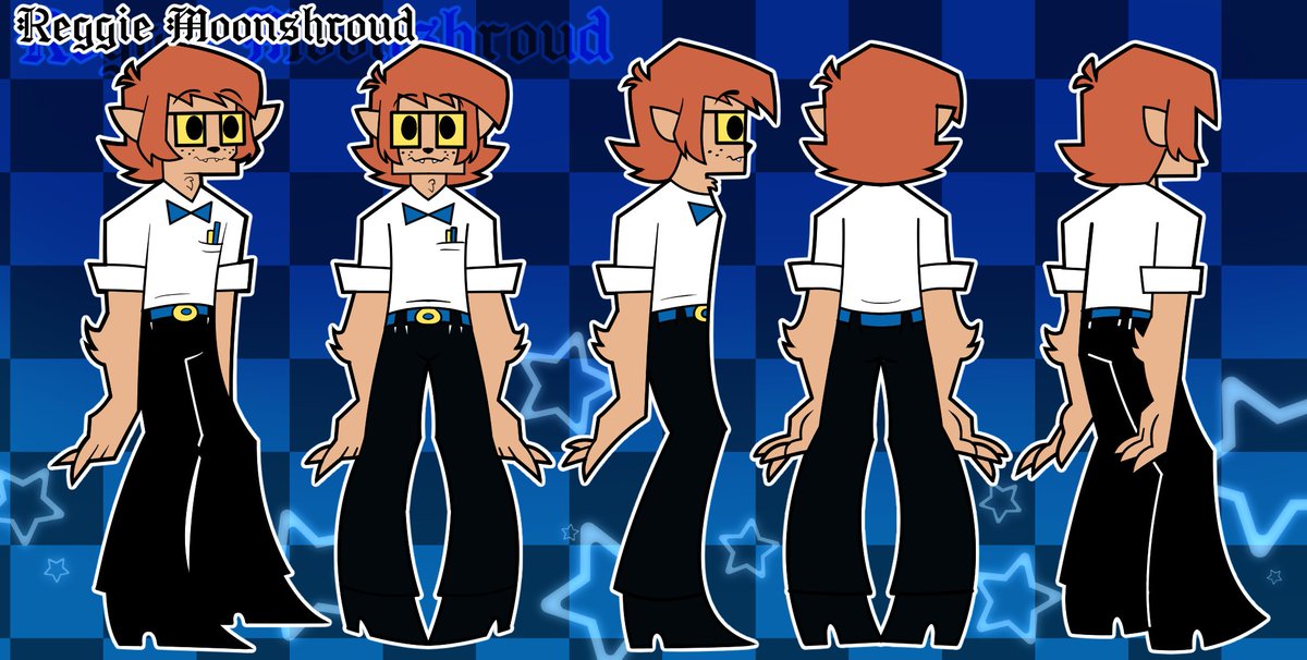 Recently got into this short lived cartoon called #GravedaleHigh Wanted to redesign the cast for fun
Starting off with my favorite character #ReggieMoonshroud