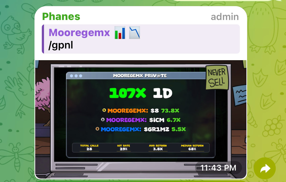 Massive printing on a daily basis 📊

We move before the crowd. Catch the signal.✅✅✅💸💸💸✅✅✅
Early and certified calls always on my Tg vip group 📉📉🚀

Dm for entry 📩
t.me/mooregemx

#Crypto #Europe #MemeCoin