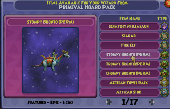 theatmoplex's tweet image. For the first time ever, drop rates are being publicly shown to players in-game without complete obfuscation of the numbers. 

Currently exclusive to the console version of Wizard101 - PC still only shows vague labels like "Epic".