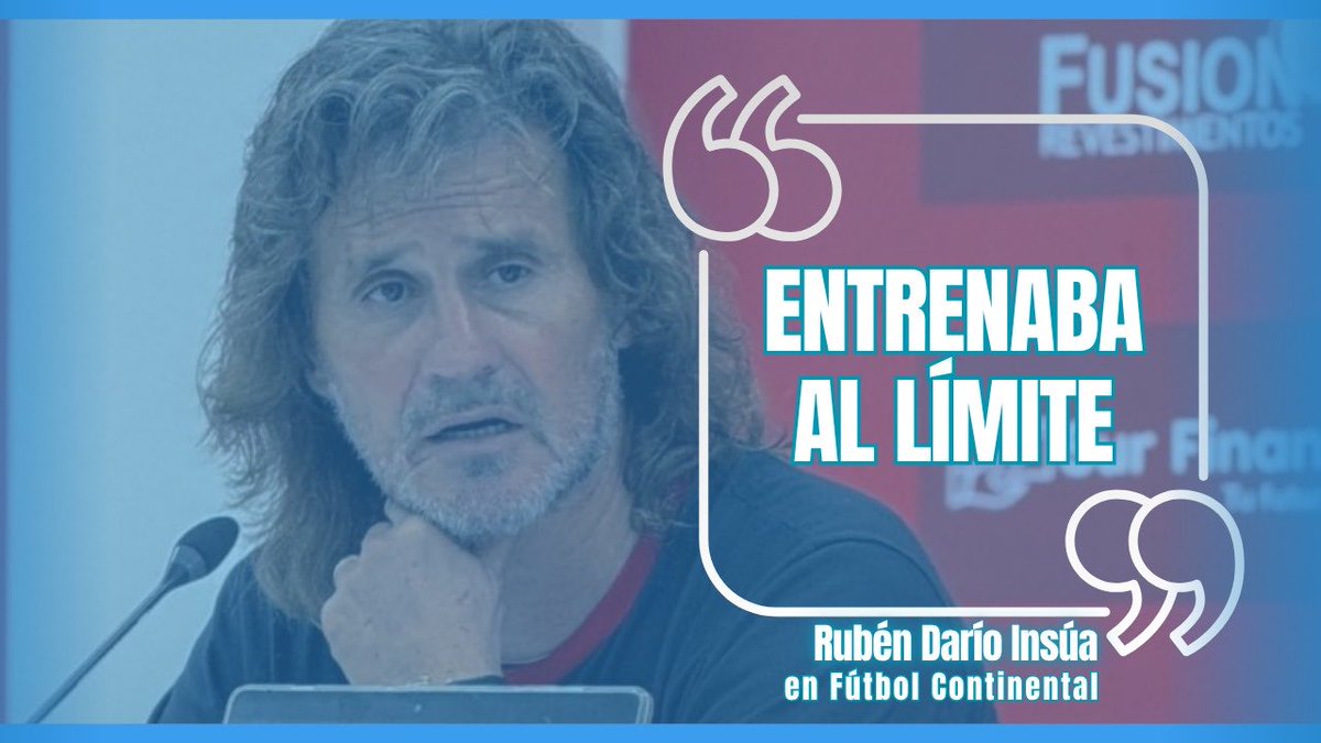 <a href="/pabloladaga/">Pablo Ladaga</a> <a href="/marcelonasarala/">marcelo nasarala</a> <a href="/CeciliaFranco/">Cecilia Franco</a> 🗣️ #Russo | "Era un jugador muy inteligente tácticamente y agresivo para recuperar la pelota. Era muy buen profesional y entrenaba al límite siempre".

👉 Rubén Dario INSÚA, en vivo por Fútbol Continental.