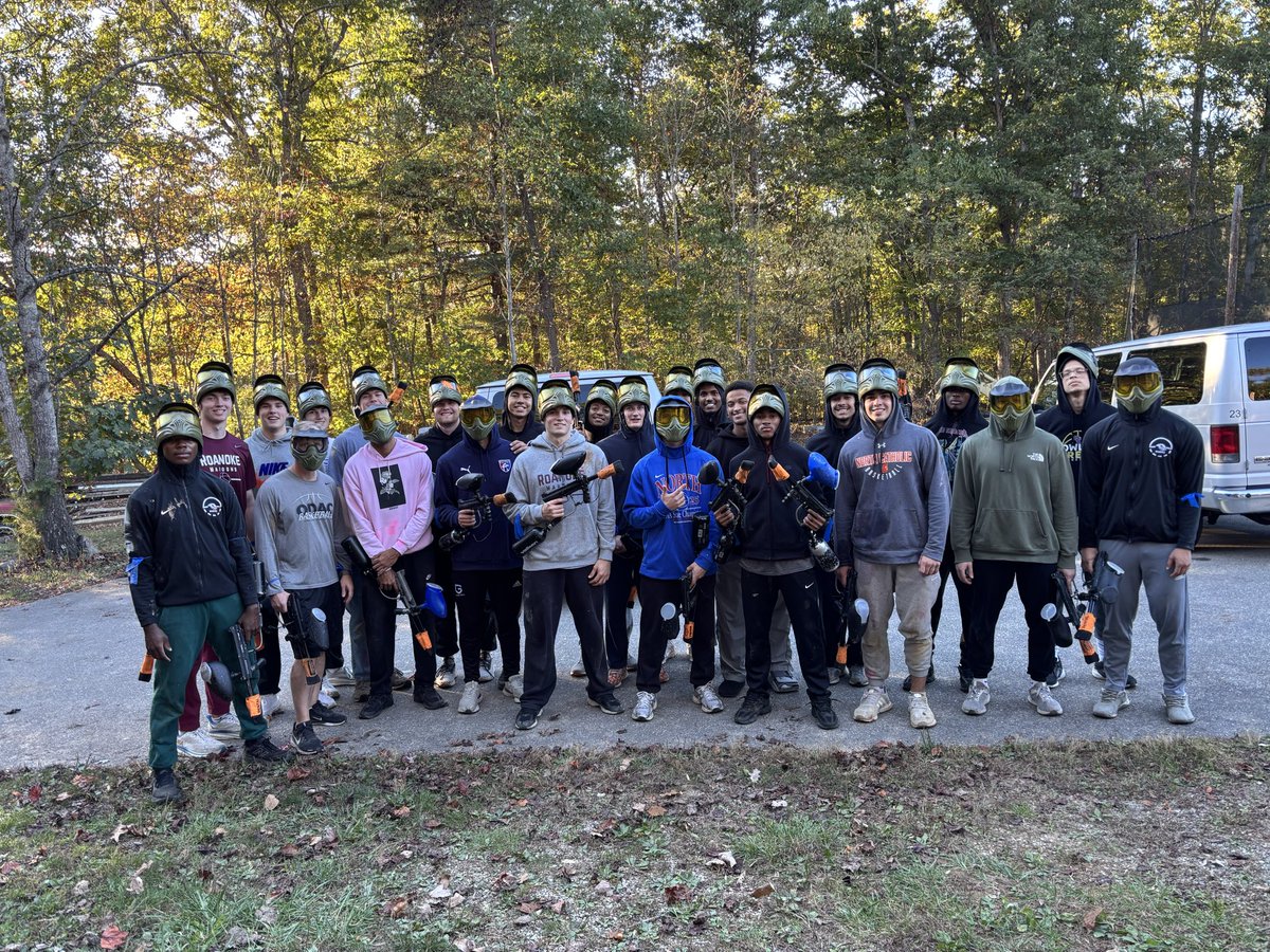 Annual day of paintball with the players and coaches… #TeamTogether