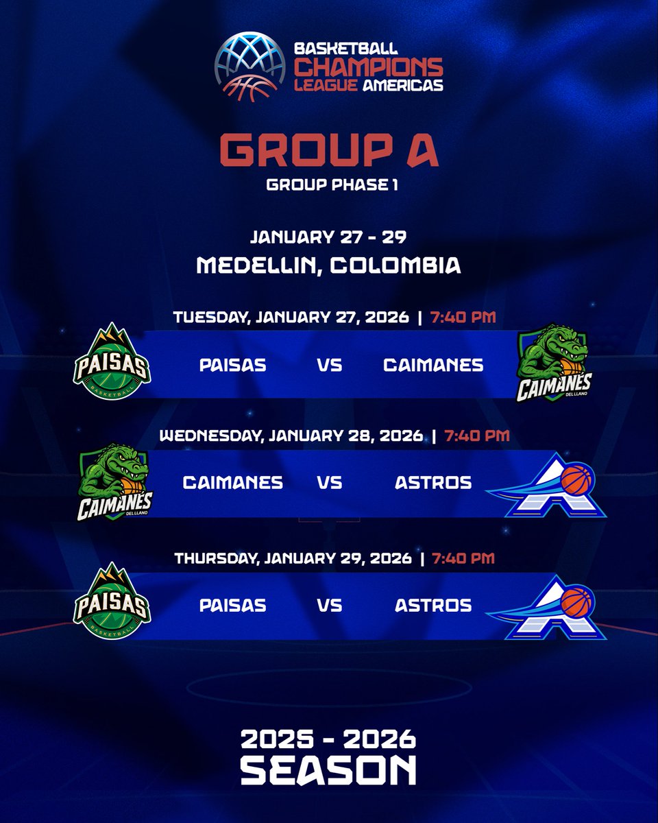 Game time is coming! Here’s the official schedule for the Group Phase 1 of #BCLAmericas Season 7.