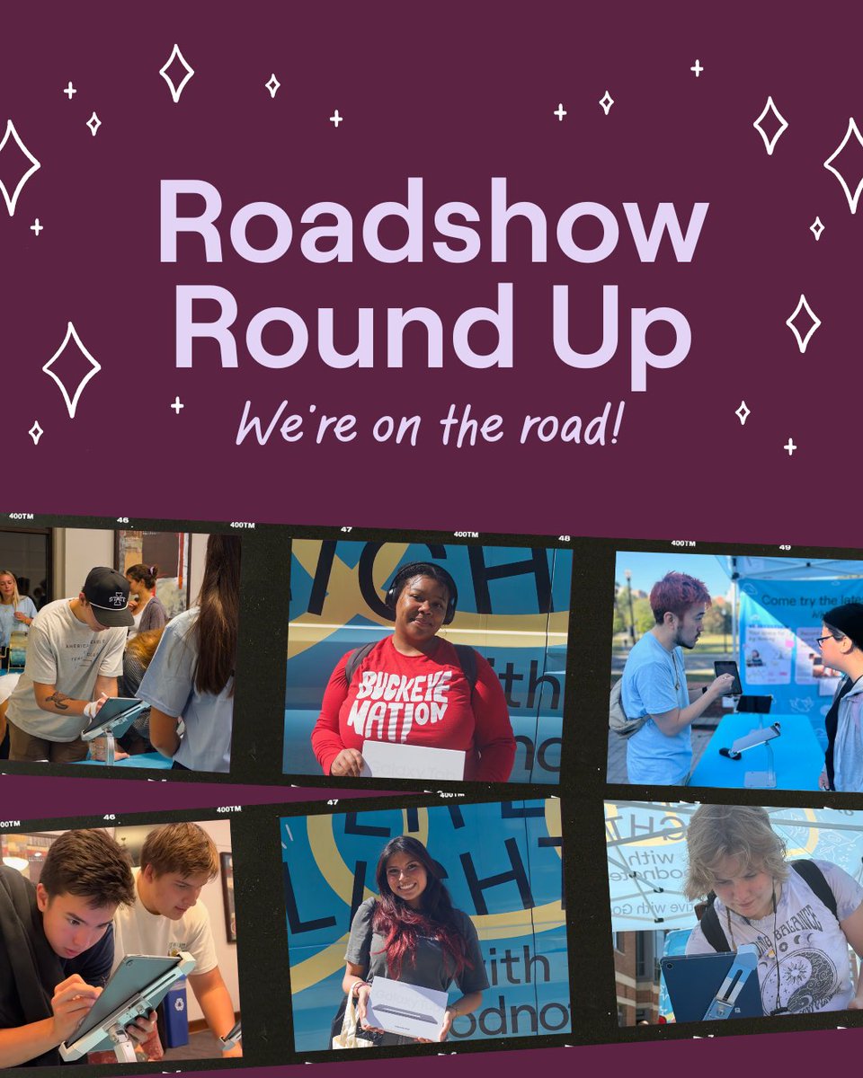 GoodnotesApp's tweet image. Three stops down and the energy has been incredible! 🔥 A huge congrats to our winners so far, we can't wait to see who's next.
Get ready, Huskers - we're coming for you. Our next stop is the University of Nebraska-Lincoln (@unlincoln)!
Is your school on the list? Click the…