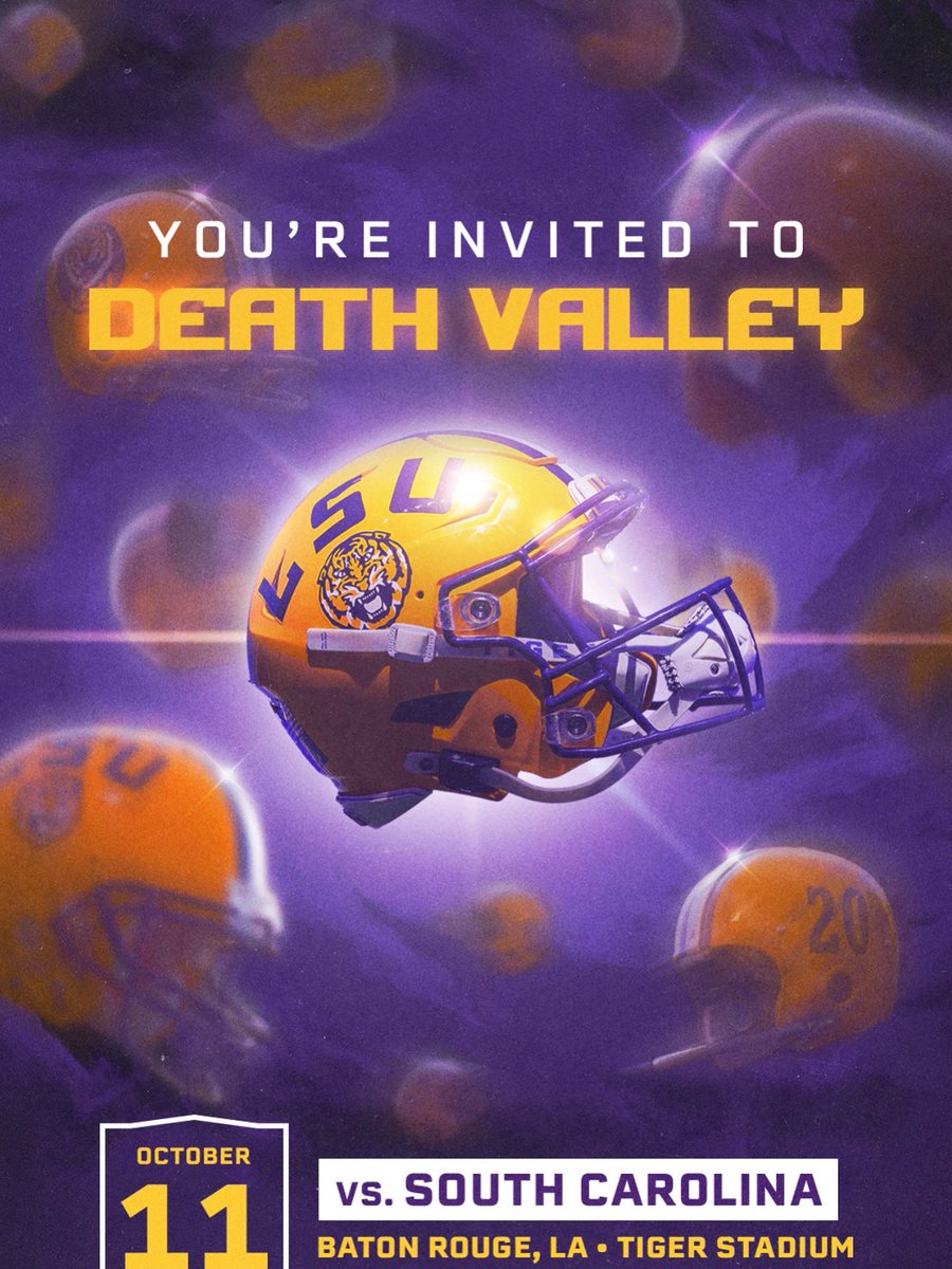 Thank you <a href="/LSUfootball/">LSU Football</a> for the game day visit invite. See Y’all in Baton Rouge 💜💛