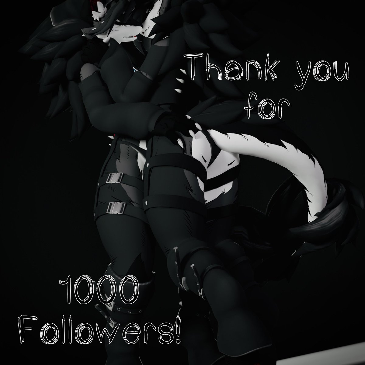 We have hit 1000 followers! I couldn't of done it without myself :3 *makes out with myself profusely*

.... and of course I couldn't of done it without all of you, so you can watch!