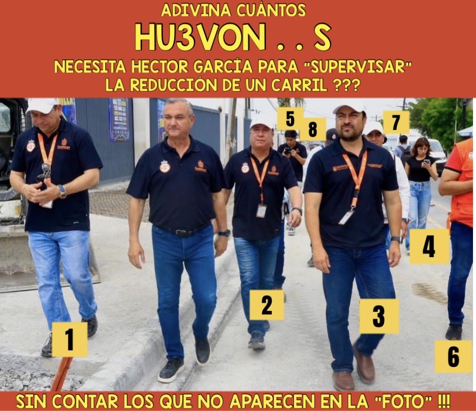 NO PUES WOW . . . 
Es IMPRESIONANTE COMO “APLICA”HECTOR GARCÍA LOS IMPUESTOS EN “BACHELUPE” !!!

Y DE LOS SALARIOS DE SUS TRABAJADORES DE “CONFIANZA”
MEJOR LUEGO HABLAMOS !!!

#hectorgarcianl
#GuadalupeNL
#SeamosGrandes
#ULTIMAHORA
#hectorgarcia
#QuePoca