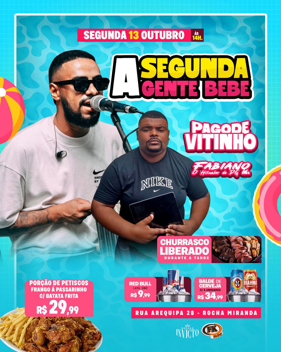 Kethellynsoouz1's tweet image. Se é pra começar a semana, que seja com pagode, churrasco e aquela energia boa que a gente ama!  Chama os amigos, separa o copo e vem fazer parte dessa resenha de toda segunda  💥
#ASegundaAGenteBebe #Pagode #ChurrascoLiberado   🍻💃🏽