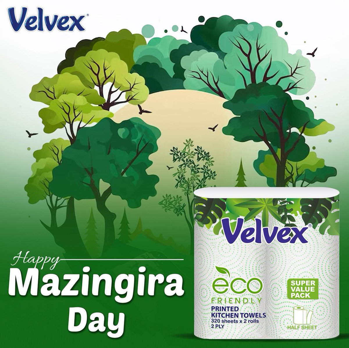 Every time you clean your kitchen with Velvex Eco Friendly Towels, you’re choosing a product that cleans more than surfaces, it helps clean up our planet too.

Start recycling with us. Send us an email on: paper-recycling@chandaria.com

#Velvexcaresforyou #MazingiraDay #Velvex