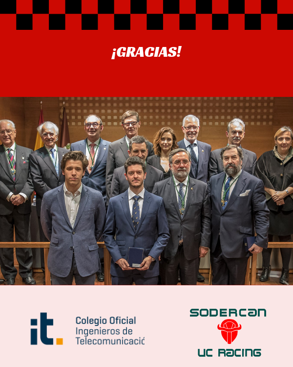 Gracias, <a href="/COIT_AEIT/">COIT_AEIT</a> , por impulsar el talento joven y acercar la ingeniería de telecomunicación a los futuros profesionales. 📡🎓

Orgullosos de contar con vuestro apoyo. 🌟

Gracias también a <a href="/Sodercan/">SODERCAN</a>  por su respaldo principal.
#UCRacing #MotoStudent #Ingeniería