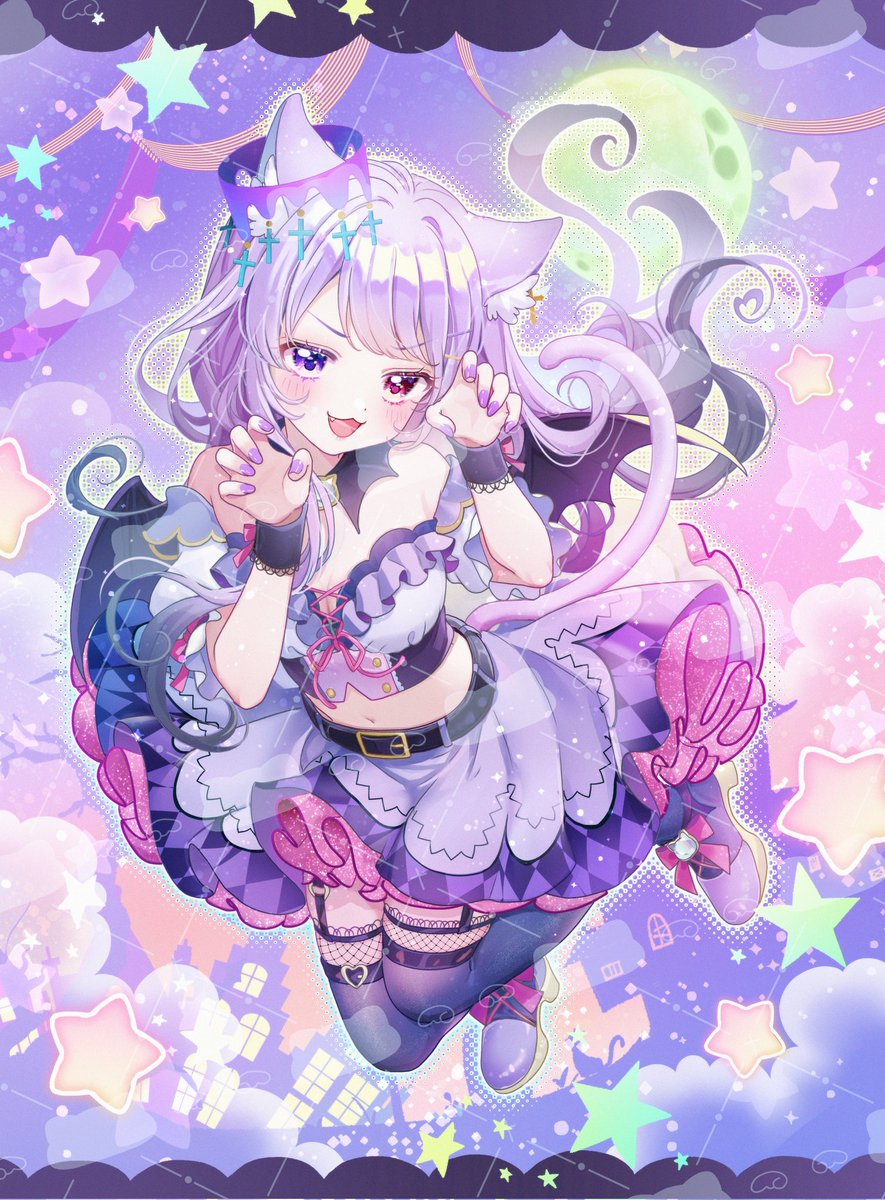 Noraneko_Sharu_'s tweet image. 🐱 #新衣装お披露目 🦇

 𓈒𓏸◌🎃𓂃 𓈒𓏸◌🦇𓂃 𓈒𓏸◌🎃𓂃 𓈒𓏸◌

がおー！
ぽまえの血をくれなきゃいたずらするぞっ
ふふん、怖いだろ〜

𓈒𓏸◌🎃𓂃 𓈒𓏸◌🦇𓂃 𓈒𓏸◌🎃𓂃 𓈒𓏸◌

#おはようＶライバー #パネル開け達成 #1枚絵公開 #17ライバー