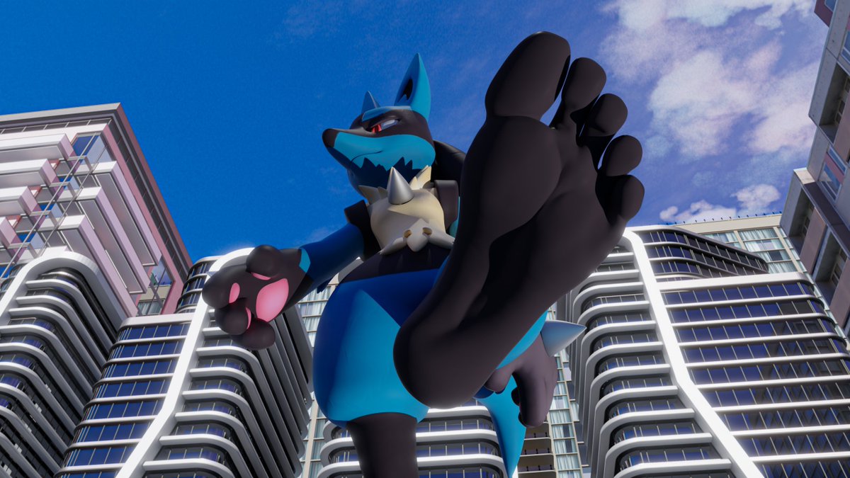 Lucario's finally in the big city!  Though he prefers the grass under his soles, he's going to come across  his new favorite texture, you!
 
Just a quick and dirty render just so I don't fall out of practice XD 
 
Hope y'all enjoy!

Aura Guardian model by Estefanoida