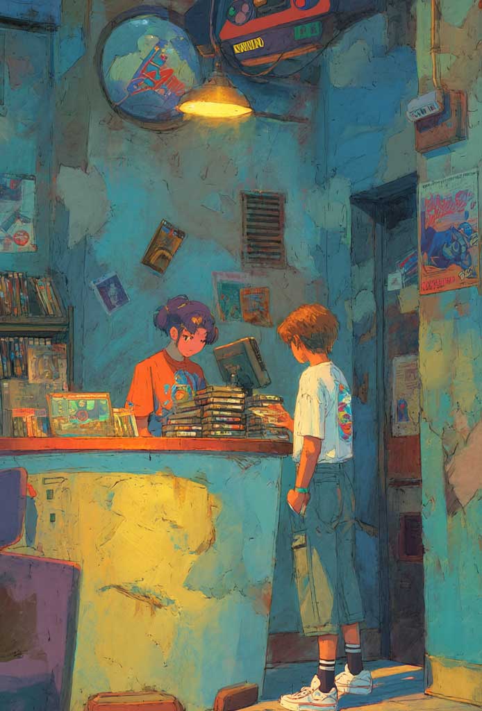 CrackDen's tweet image. Chartbusters in Hathian looks like a dusty VHS rental, but it’s a front. They trade more than movies—information, favors, sins. Rent your tape, not trouble. Keep your head down.
#SecondLife #TheCrackDen #Roleplay #Metaverse