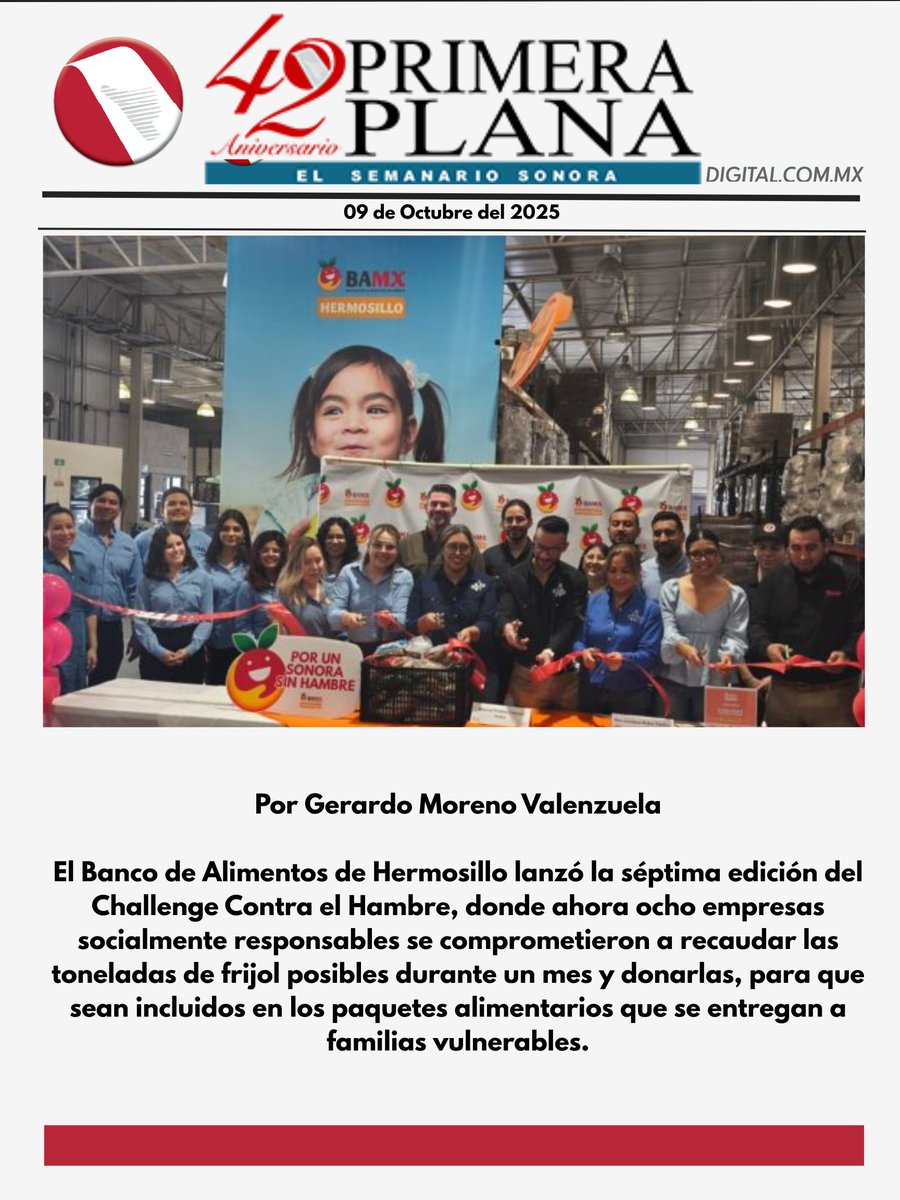 pplanadigital's tweet image. 🔴📰📻"Buscan recaudar al menos 15 toneladas de frijol en Banco de Alimentos de Hermosillo"
#BancodeAlimentos #BAMX #Hermosillo 

➡️primeraplanadigital.com.mx/buscan-recauda…