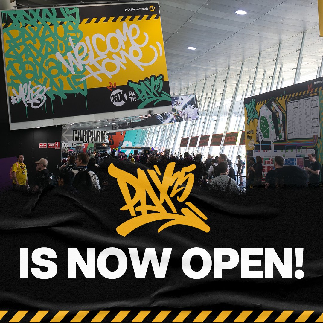 WELCOME HOME! PAX is now open!!! A very limited number of Friday and Sunday are badges are still available! See you on the other side!!!
