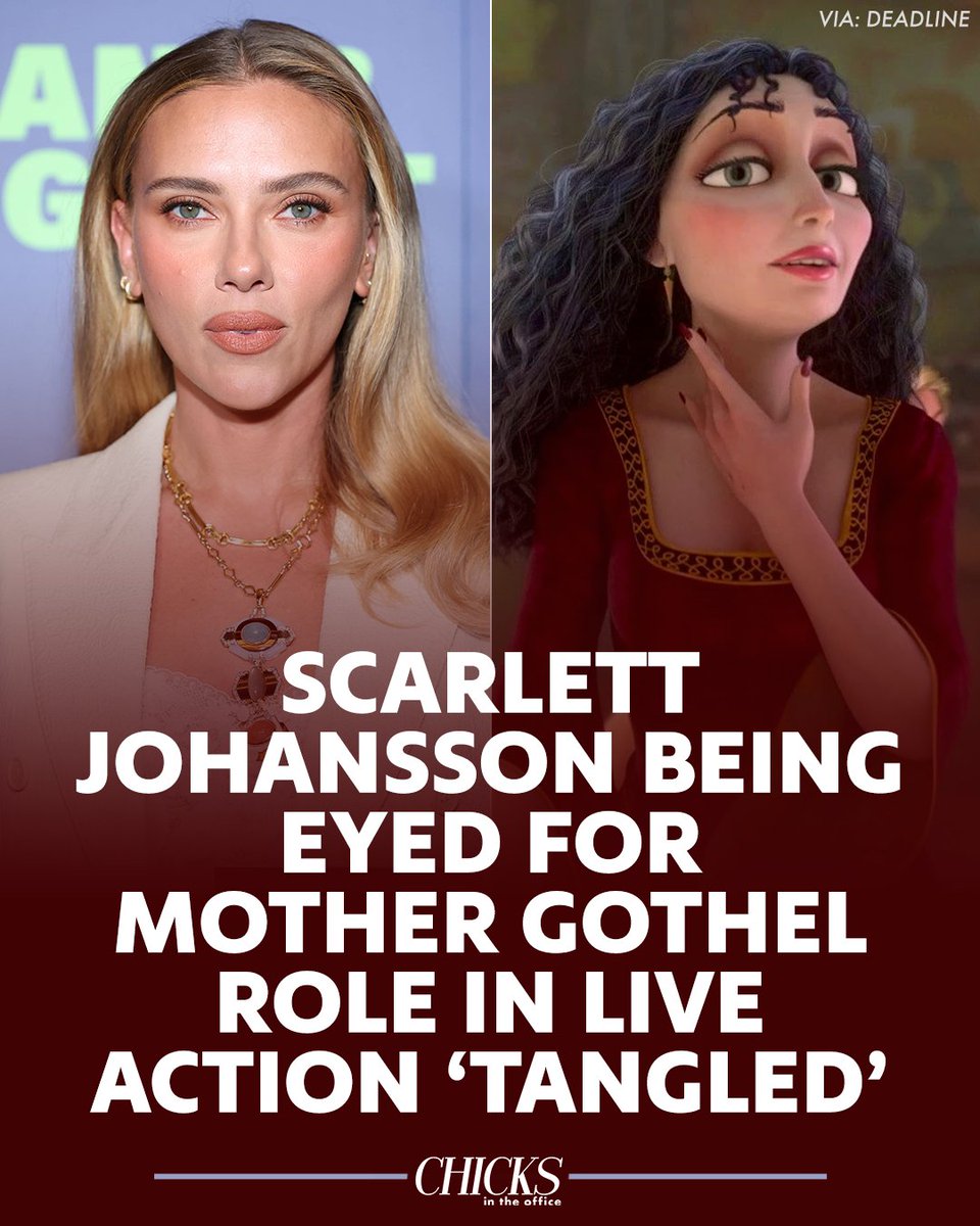 ChicksInTheOff's tweet image. The live action &apos;Tangled&apos; has resumed early development with a new actress in mind for Mother Gothel 👀