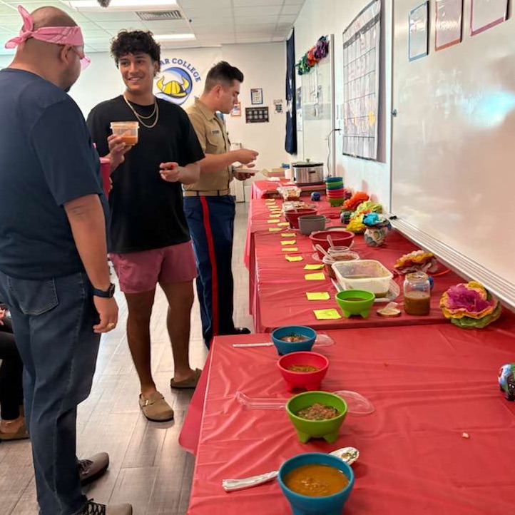 MaryCarrollHigh's tweet photo. 🏈➡️🌶 Coach Ben-David swapped the whistle for a whisk and still came out on top!
Your 2025 Salsa King of Carroll is bringing the Tiger heat both on the field and in the kitchen! 💙👑
#SalsaKing #TigerSpice #TPND https://t.co/K53xksGM9E