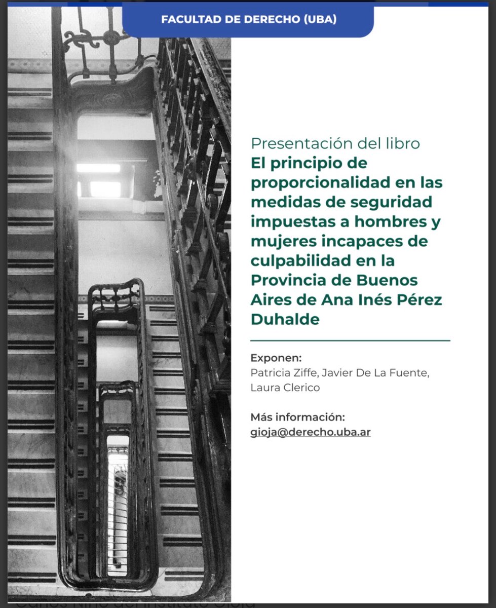 Les compartimos la siguiente actividad en la que van a participar integrantes de esta Red. Lxs esperamos!!
derecho.uba.ar/institucional/…