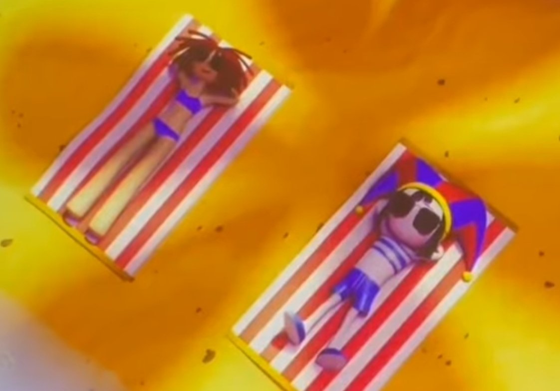 THERE SHE IIIS
WITH HER CLOWN GF