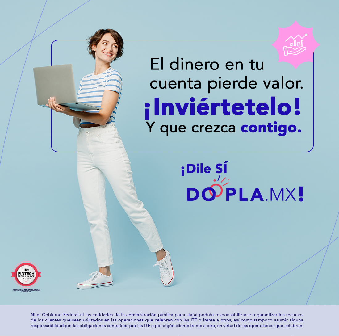 ¿Qué puedes hacer con $500.00M.N.? Empezar a invertir en Doopla, y ver hacia un futuro más brillante. 🔗Hazlo hoy mismo en: doopla.mx
#DileSÍaDooplaMX #TuMejorInversión