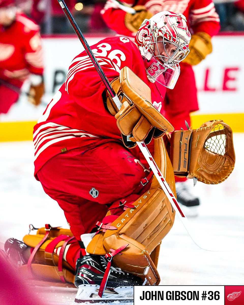 NHL's tweet image. How nice are these @DetroitRedWings centennial jerseys? 🔥 #NHLFaceOff