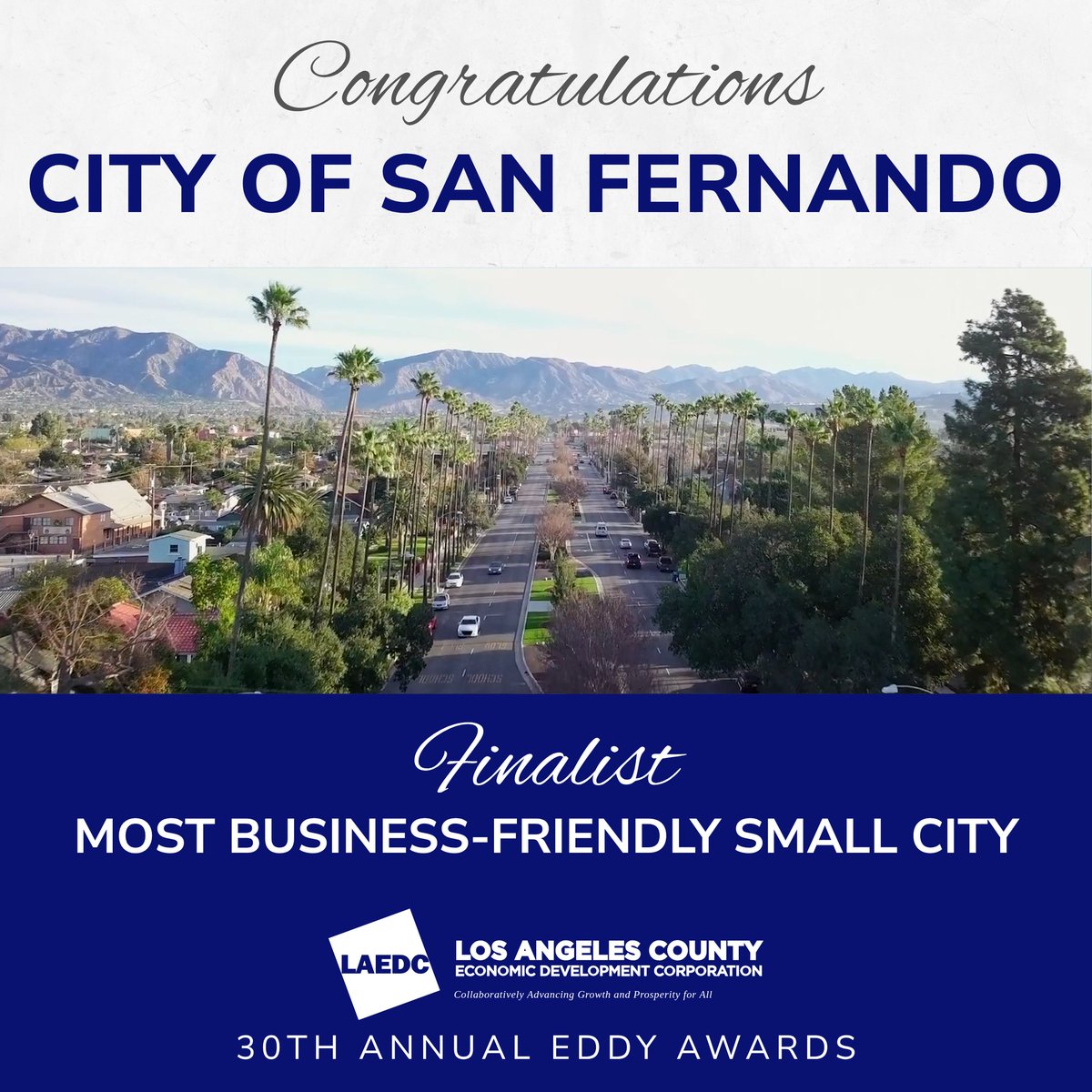 🌟 Congratulations to the <a href="/citysanfernando/">City of San Fernando</a> for being a finalist for Most Business-Friendly Small City in the 2025 <a href="/LAEDC/">LAEDC</a> EDDY Awards!

#ValleyEconomicAlliance #SanFernandoCA #EDDYAwards #BusinessFriendly #EconomicDevelopment
