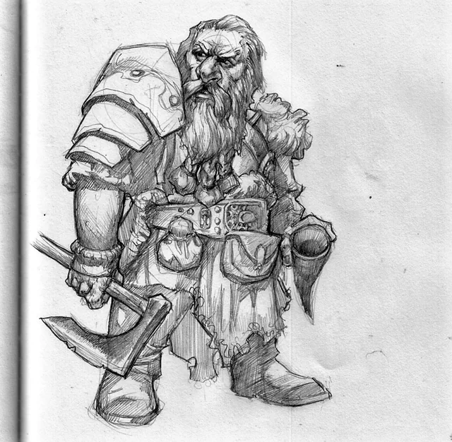 Malrig, Dwarf Paladin by Jhamkul
