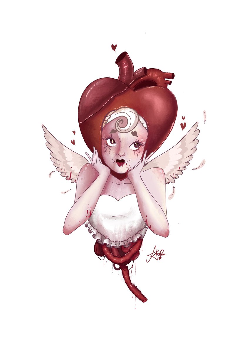 andersarts_'s tweet image. Dia 9- coração 🫀