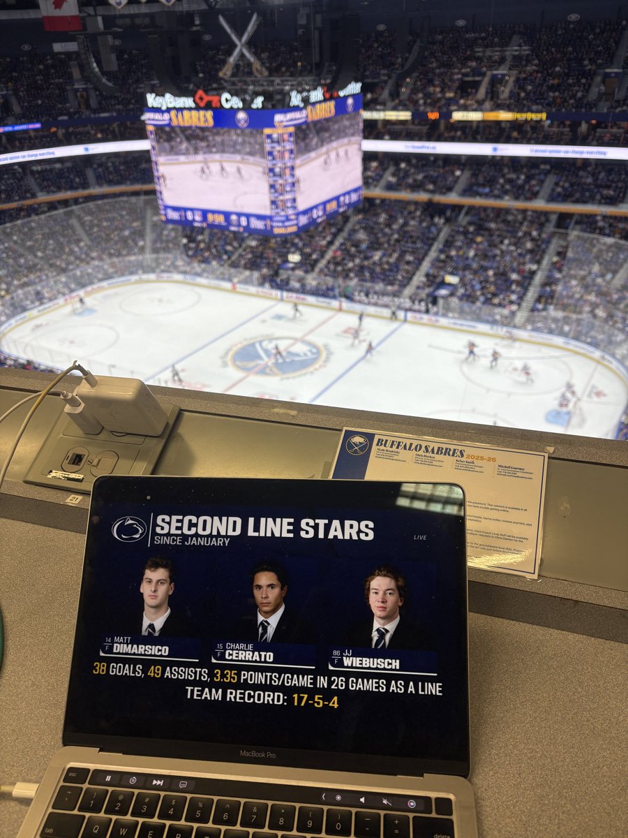 Dialed in to the Buffalo Sabres season opener and the <a href="/PennStateMHKY/">Penn State Men’s Hockey</a> home opener. 

Hockey season is so back