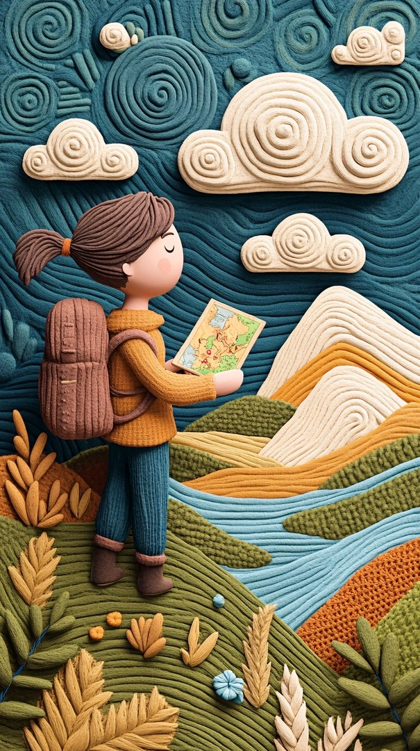 dejavuwallpaper's tweet image. She reads the map of a world that only dreams can trace.
And the mountains, made of memory, breathe back.

Send this to your past self.
dreamscape #texturedart #naturefantasy #handcrafted #whimsical #clouds #mountains #wallpaper #dejavuwallpaper #storybook