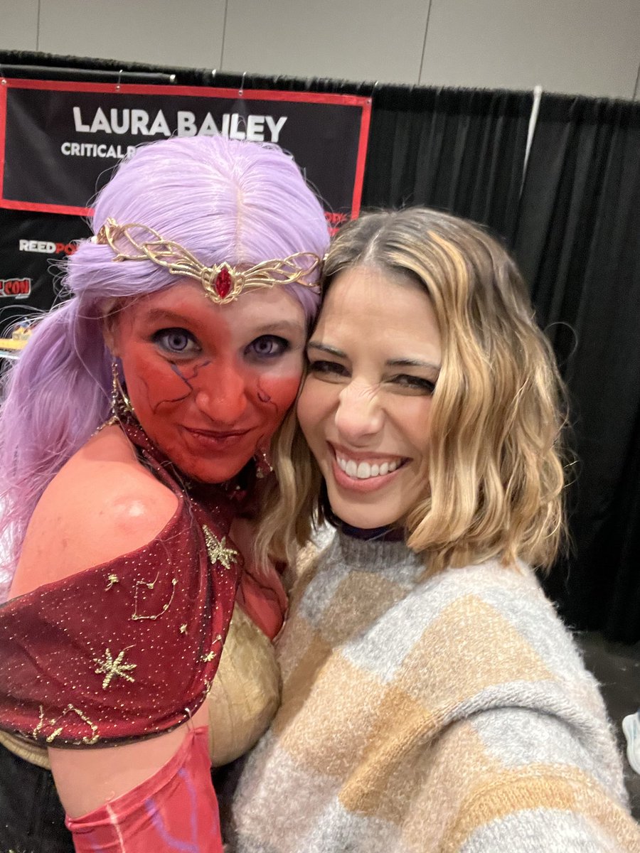 I can’t Believe A Year Later <a href="/LauraBaileyVO/">Laura Bailey</a> You Remembered me!! Thank You For Everything And For Making My Day! Love You SO Much! I’ll See Ya Tomorrow 💜❤️ <a href="/CriticalRole/">Critical Role</a> #CriticalRoleCosplay #NYCC